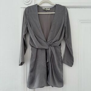 🦊 Gray Women's Mini Dress